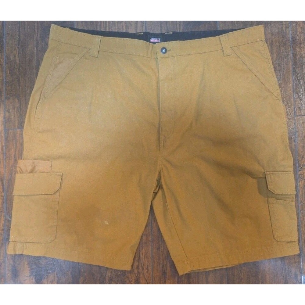 Dickies Shorts Mens 44 Brown Ripstop Canvas Cargo Utility Workwear Excellent